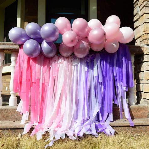 50pcs Light Pink Streamers Party Decorations Streamer Backdrop 24