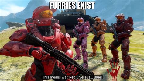 This Means War Red Vs Blue Imgflip