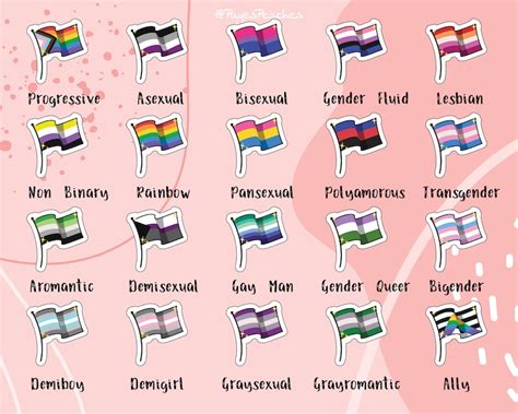 Mini Pride Flag Sticker Sheets Bulk Pride Stickers Queer Lgbtq Etsy