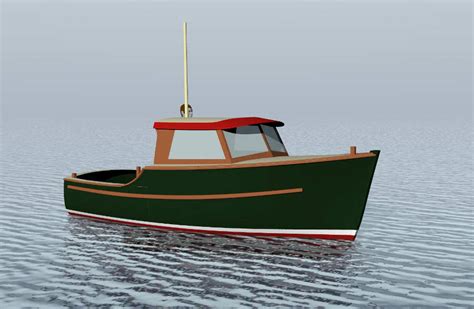 Oak 18' Inshore Fisherman ~ Planing & Semi-displacement Boats Under 29'~ Small Boat Designs by ...