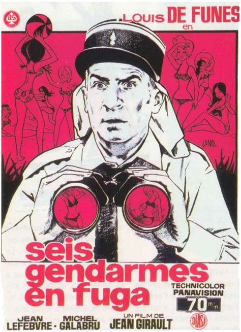 Seis gendarmes en fuga película 1970 Tráiler resumen reparto y