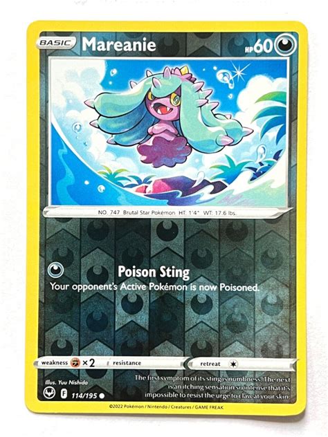 Mareanie Reverse Holo Prices Pokemon Silver Tempest Pokemon