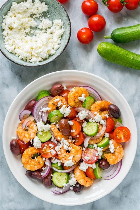 Eat Clean with this 20 Minute Greek Shrimp Salad | Clean Food Crush