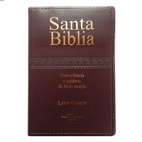 Biblia Reina Valera Letra Grande Concordancia Color Vino Tienda