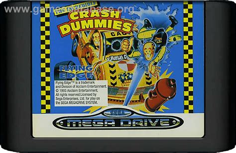 Incredible Crash Dummies The Sega Genesis Artwork Cartridge