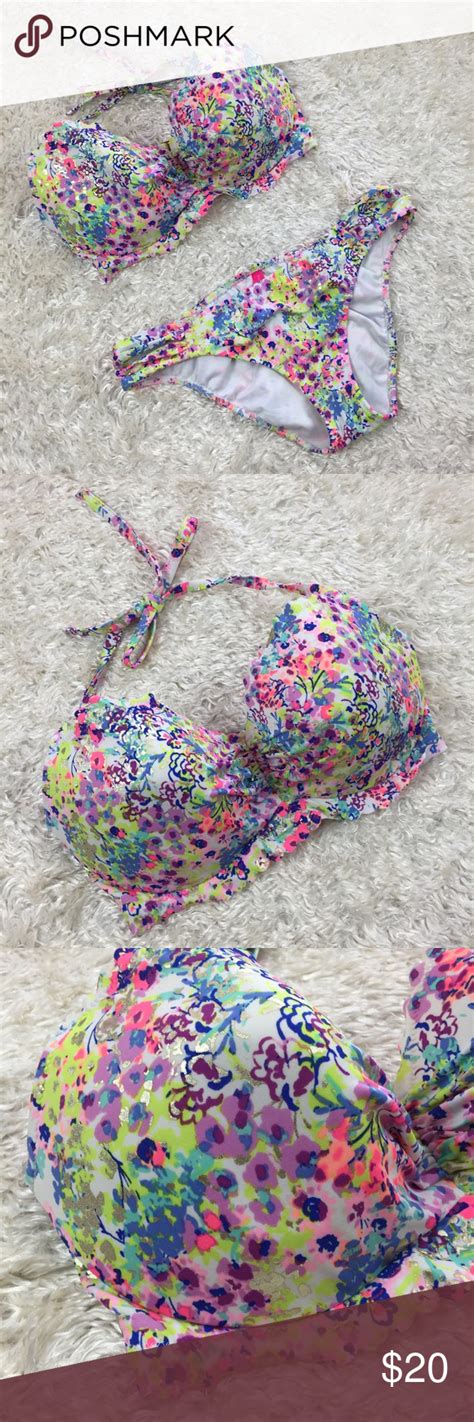 Victorias Secret 2 Piece Floral Bikini Floral Bikini Bikinis Floral