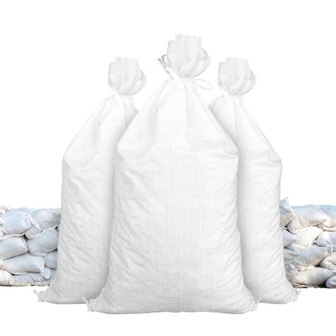 Sandbags For Flooding - Size: 14" x 26" - White - Sandbags Empty ...