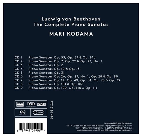 Beethoven The Complete Piano Sonatas Mari Kodama Muziek Bol