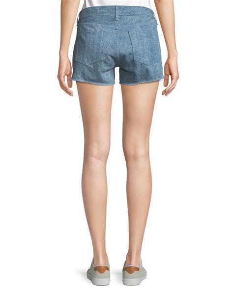 Rag Bone Two Tone Cutoff Denim Shorts