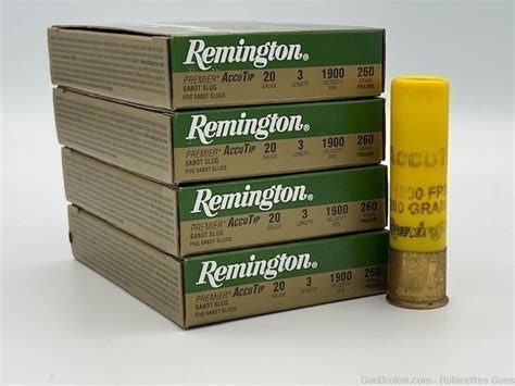 Rounds Remington Premier Accutip Accu Tip Ga Gr Slugs Pra M