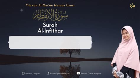 Murottal Juz Amma Surah Al Infithar Metode Ummi X