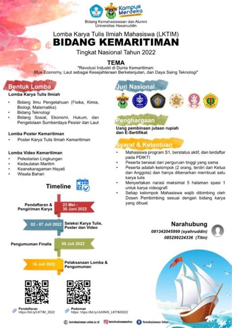 Lomba Karya Tulis Ilmiah Mahasiswa Bidang Kemaritiman Tingkat Nasional