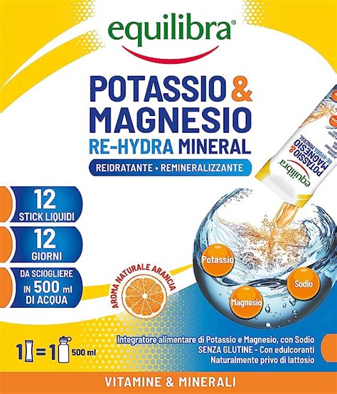 Equilibra Integratori Alimentari Potassio E Magnesio Re Hydra Mineral