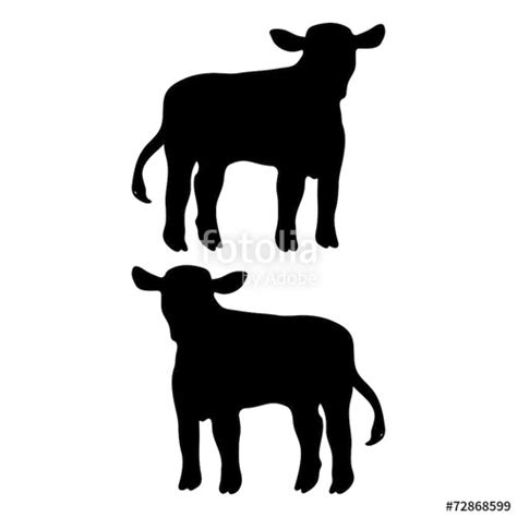 Cow Calf Silhouette at GetDrawings | Free download