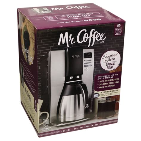 Mr Coffee Optimal Brew 10 Cup Programmable Coffee Maker With Thermal