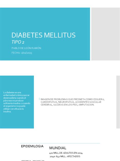 Diabetes Mellitus Tipo 2 Pdf Resistencia A La Insulina Insulina