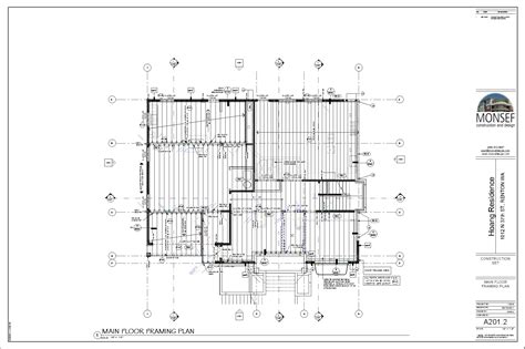 Monsef Donogh Design GroupHoang Residence - Sheet - A201-2 - MAIN FLOOR ...