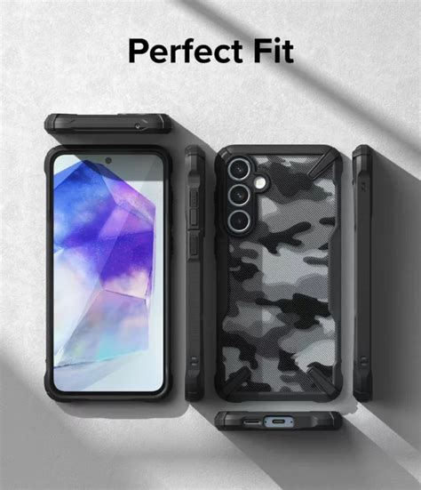 Ringke รุ่น Fusion X เคส Galaxy A55 5g สี Camo Black Vgadz