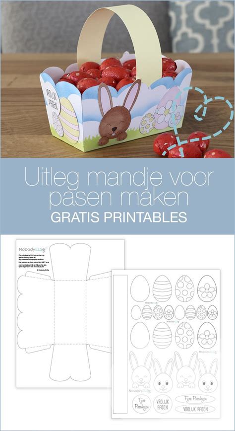 DIY 97 Paasmandje Maken Van Papier Gratis Printable In 2024