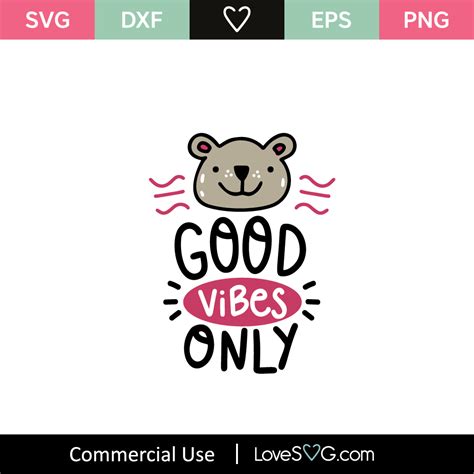 Good Vibes Only SVG Cut File - Lovesvg.com