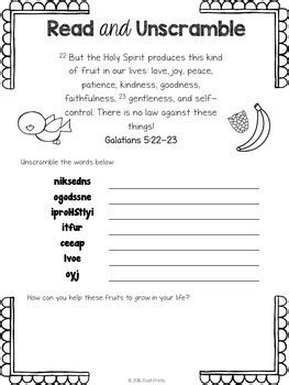 Bible Worksheets For Early Finishers By Poet Prints Teaching TpT