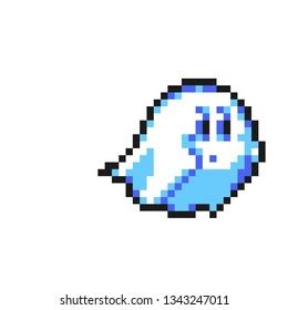 Pixel Art Ghost Stock Vector Royalty Free Shutterstock