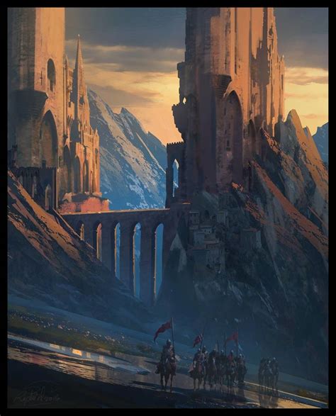 In The Mood For Knights Raphael Lacoste Fantasy Landscape Fantasy