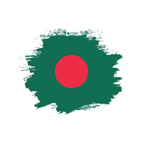 Faded Grunge Texture Bangladesh Professional Flag Design Vector