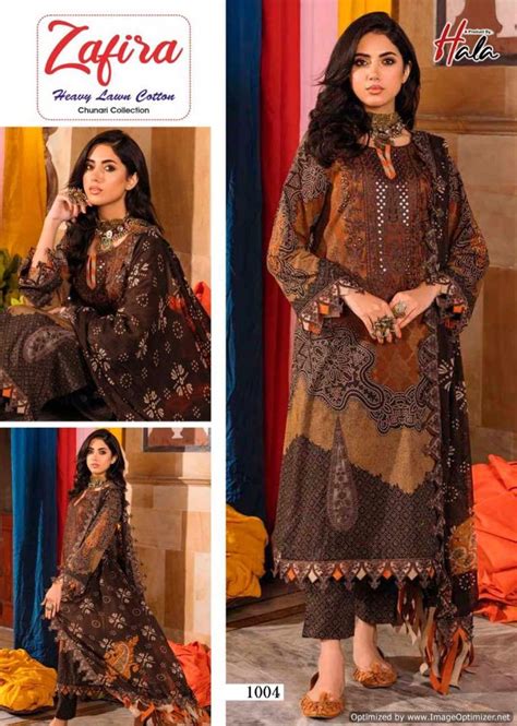 Hala Zafira Vol Printed Lawn Cotton Dress Material Collection