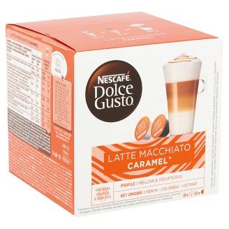 Nescaf Dolce Gusto Latte Macchiato Ground Coffee And Caramel Flavored