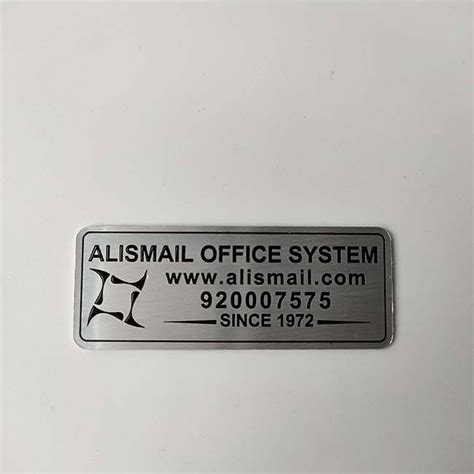 Customized Stainless Steel Engrave Metal Name Plates Manufacturers