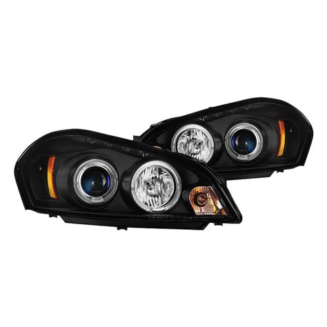 Spyder Pro Yd Chip Hl Bk Black Halo Projector Headlights With Led Drl