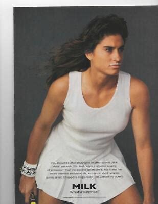 Sexy Gabriela Sabatini Got Milk Promo Print Ad Former Professional