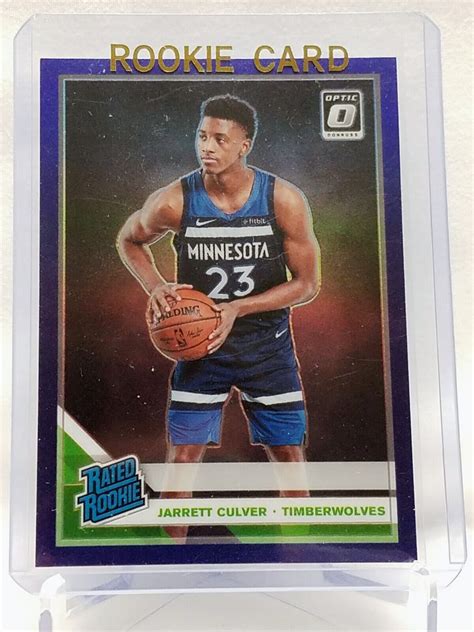 2019 20 Panini Donruss Optic Jarrett Culver RATED ROOKIE RC PURPLE