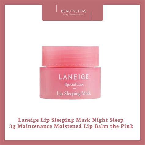 Jual Laneige Lip Sleeping Mask Night Sleep 3g Maintenance Moistened Lip Balm The Pink Shopee