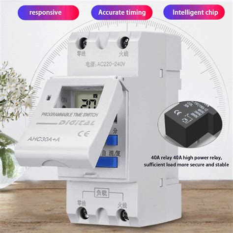 New Type Din Rail 2 Wire Weekly 7 Days Programmable Digital TIME SWITCH