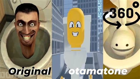 Skibidi toilet RTX vs ORIGINAL vs Otamatone 360º VR YouTube