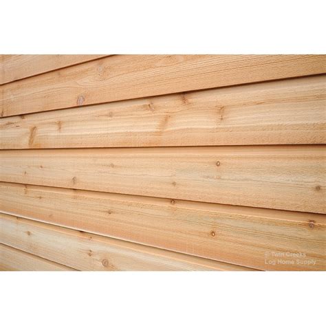 1x8 Western Red Cedar Channel Rustic Siding Twin Creeks Log Home Supply