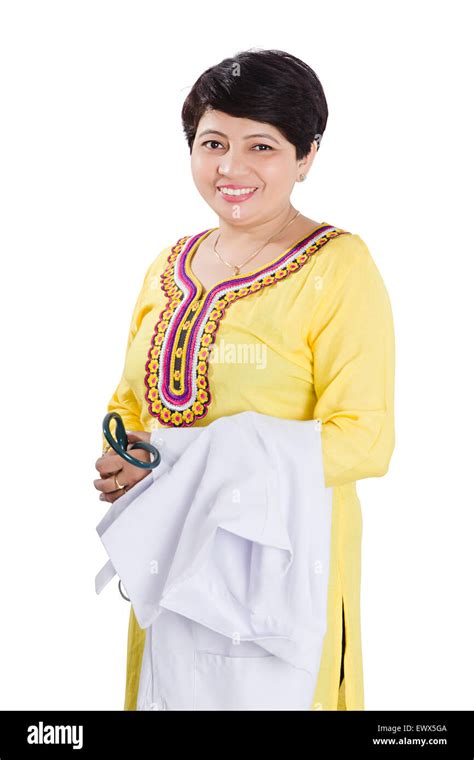 1 Indian Woman Doctor Standing Pose Stock Photo Alamy