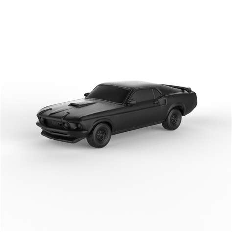 3D File Ford Mustang Mach 1 351 1969 PRE SUPPORTED 3D Printable