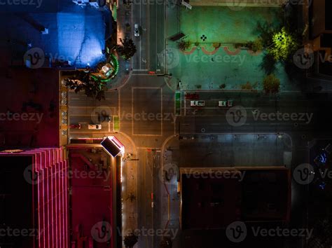 Aerial view of the skyline of Reno Nevada USA at night. 16705001 Stock ...