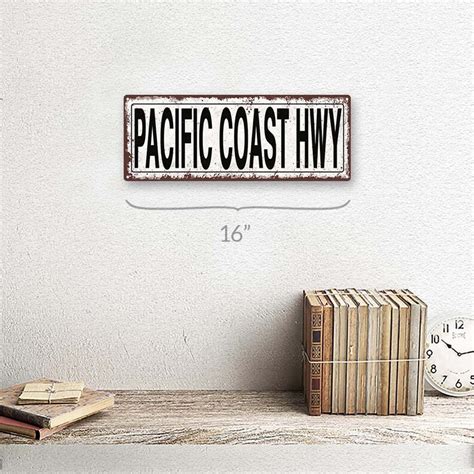 Pacific Coast Hwy Metal Sign Wall Decor For Beach House Or Etsy