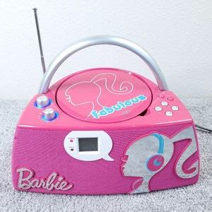 Barbie Glamtastic Boombox Cd Player Radio Am Fm Stereo Fabulous Pink