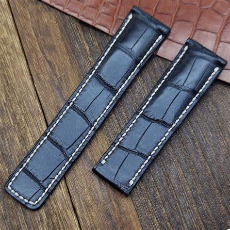 Custom Alligator Leather Breitling Navitimer Strap Drwatchstrap