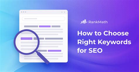 How To Choose The Right Keywords For Seo Rank Math