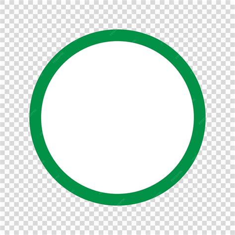 Premium Vector Green Circle Icon Vector Illustration