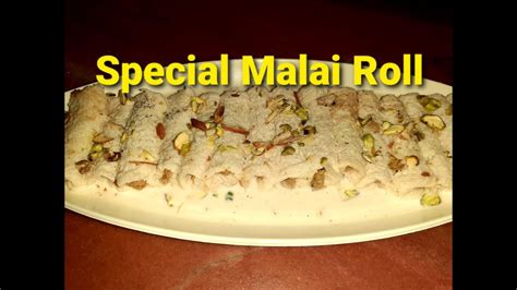 Malai Roll 20 Minute Dessert Recipe Quick And Easy Malai Rolls Bread Malai Rolls Try At Home Youtube