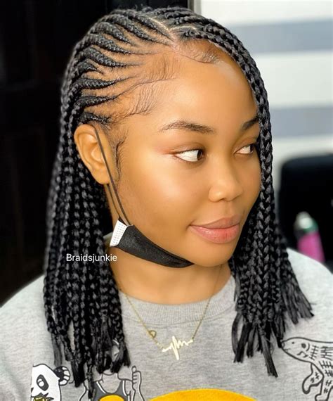 Short Box Braids Hairstyles Pretty Braided Hairstyles Braided Cornrow