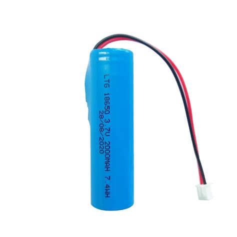 Rechargeable Li Ion 18650 2000mah 37v Single Battery With Connector Xh254 Buy 18650 2000mah