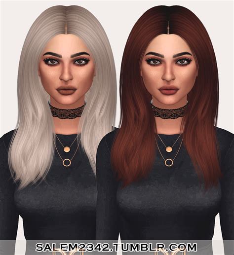 The Sims 4 Cc — Salem2342 Ade Kardashian Hair Retexture Ts4